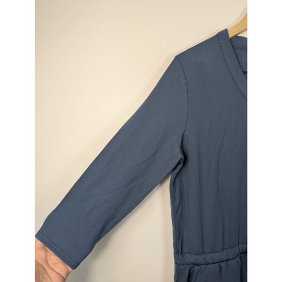 NWT Garnet Hill Blue Traverse Knit Jumpsuit - Picture 4 of 8